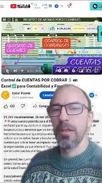 Control de CUENTAS POR COBRAR💲en Excel✅para Contabilidad y Finanzas #plantillas #excel #finanzas