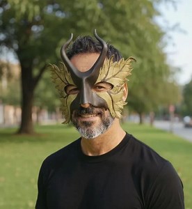 Handcrafted Leather Fantasy Mask, Custom Made. - Etsy