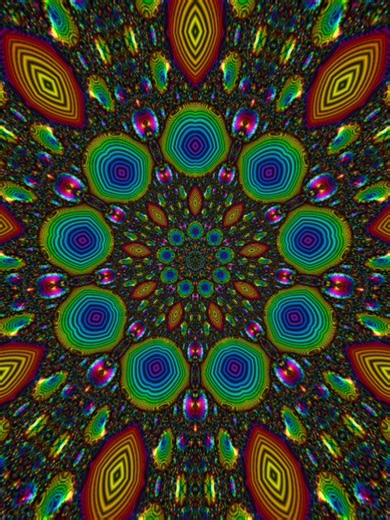 A cosmic flower in a never ending bloom #universe #fractals #meditation #trance #life