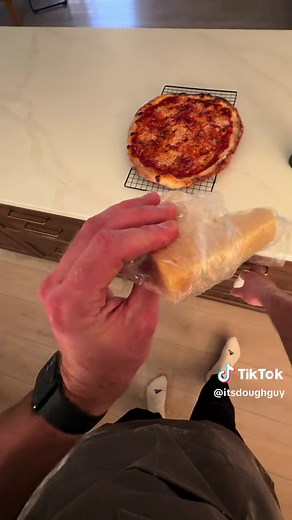 A classic plain for dinner - start to finish 🍕 Dough recipe pinned! Tag me @itsdoughguy with your own pizza creations. Happy baking! #doughguy #homemade #pizza