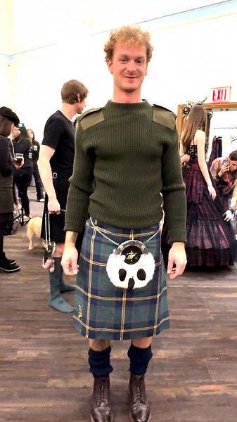 RAW VIDEO: Daniel Penny Models At Dressed To Kilt Fashion Show