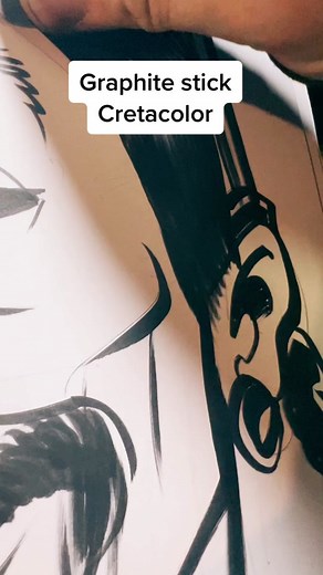 Drawing Shadows with Graphite Stick: Tutorial Featuring Snoop Dogg