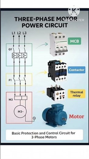 3 Phase Motor Control Circuit | Basic Protection Explained