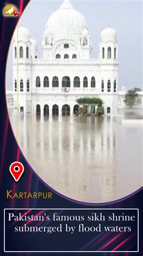 Pakistan's famous sikh shrine submerged by flood waters One of #Pakistan’s most famous Sikh temples was flooded after heavy rains in #India caused three rivers to swell, submerging towns, farms, and heritage sites in #Punjab province. | Siasat TV