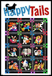 Dog, Happy Tails Quilt Pattern, Quilt Pattern, PDF Pattern, Digital Pattern, Pattern, Applique, Embroidery - Etsy