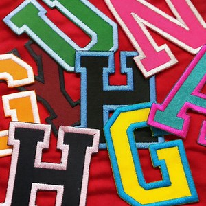 High School Varsity Letters Patch College Letterman Jacket Embroidered Iron-on/sew-on DIY Applique Football Baseball Team Jersey Team Colors - Etsy