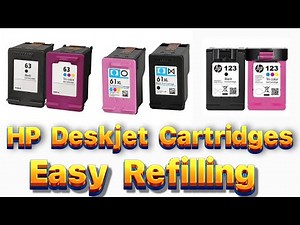 How to HP Deskjet ink cartridges refilling I HP Deskjet 2130 cartridges refilling