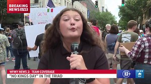 Here's a look at one of WFMY News 2's crews on the ground in Winston-Salem Saturday. So far, our team reports the demonstrations remain peaceful. | WFMY News 2