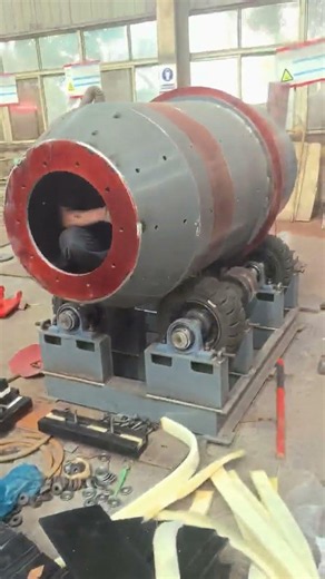 install the rubber liners in a small tyre drive ball mill