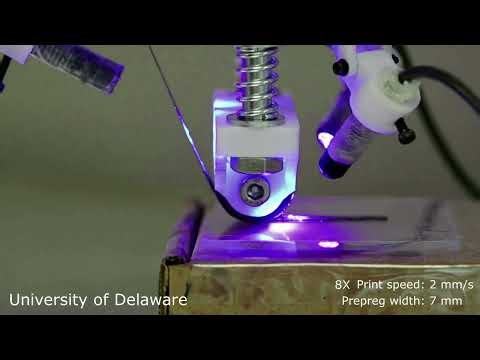 Continuous carbon fiber/epoxy composites 3D printing/additive manufacturing