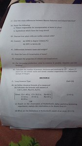Here are several questions from a test paper. Please provide so... | Filo