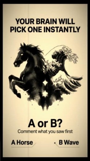 Horse or Wave Inkblot Test | What You See First Reveals Your Personality