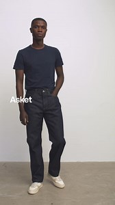 The Raw Denim: 100% organic cotton. Ring spun and rope dyed 13oz Japanese Kurabo raw denim. Cut, sewn and washed in Italy. | Asket | Facebook