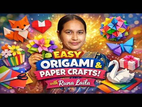 Egocentric Multi-Step Origami and Paper Craft Video | Runa Laila