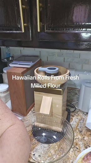 Baking at home is always fun and today I tried a brand new recipe for our holiday Thabksgiving dinner. Hawaiian Rolls being prepared from fresh milled flour. Watch until the end to see the yummy Rolls. Baking with fresh milled flour (often called
