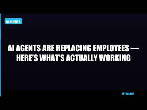 AI Agents Are Replacing Employees — Here's What's Actually Working