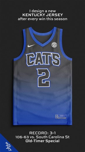 Kentucky Wildcats Basketball Jersey Design Concept