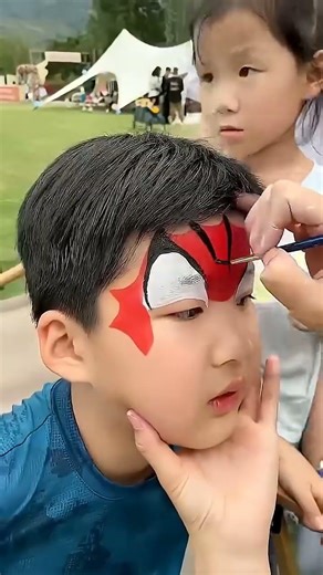 🎉 Beautiful carnival inspired face art step by step tutorial (1)