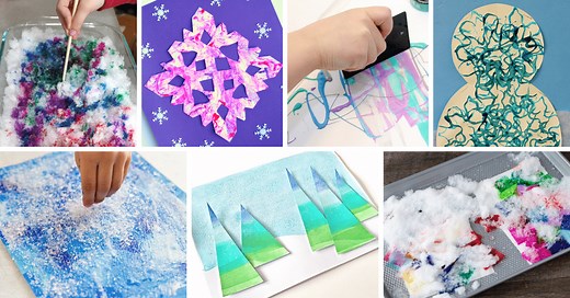 20 Wonderful Winter Process Art Ideas