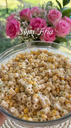 Sopa Fria • Ensalada De Macaroni • Mexican Macaroni Salad