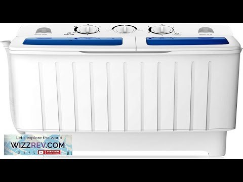 COSTWAY Portable Washing Machine Twin Tub 20 Lbs Capacity Compact Laundry Washer(12