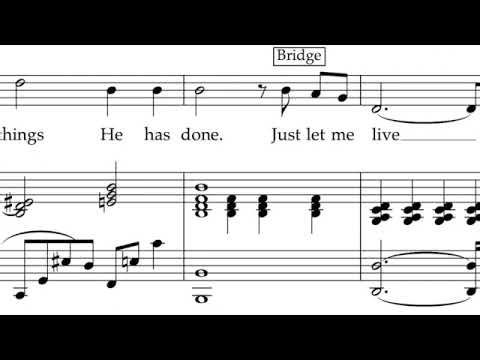 Andrae Crouch My tribute piano accompaniment in H