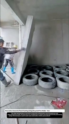 Innovative Concrete Panel Casting Using Recycled Tire Molds – Construction Technology