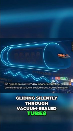 Hyperloop: Silent Travel Powered By Magnetic Levitation #shorts