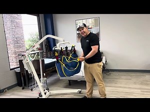 How to use a sling for a patient lift ( Hoyer )