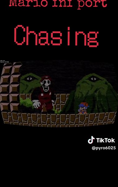 mario fnf port chasing https://gamebanana.com/mods/503846 #mariopcport #mx #フライデーナイトファンキン #fridaynightfunkin #fnf #mario #マリオ