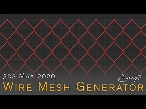 3ds Max Wire Mesh Generator / Design Script | CG Deep Tutorials