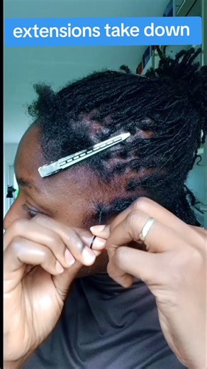 embracing my short hairline #microlocs #diylocs ##LocExtensions