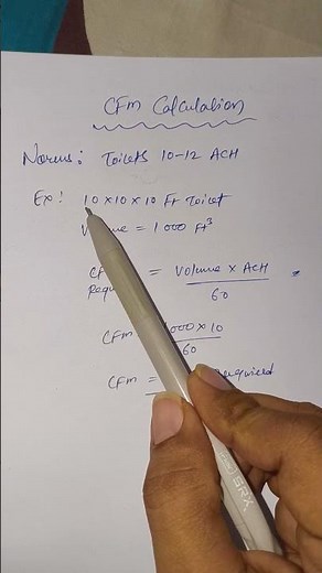 How to calculate CFM | cfm calculation Hvac