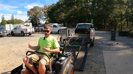 Here’s how we run a true 1-man mowing setup — efficient, organized, and ready to roll. Everything from the Ramp Rack to the custom wood box and mower setup is designed for one person to handle it all. Small footprint, big results. | Local Landscapers of Lake Anna