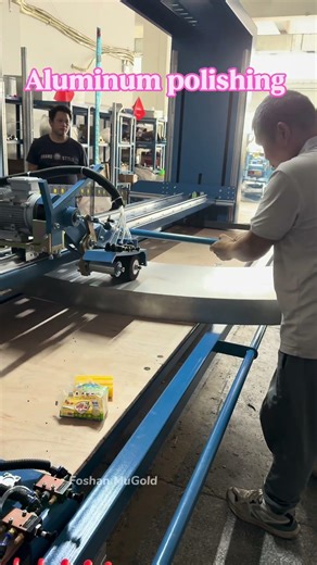 Aluminum products surface polishing #sheet metal polishing #kitchen table polishing machine