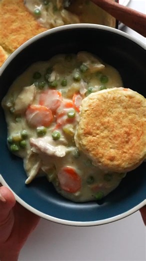 Biscuit Pot Pie! My absolute favorite for winter coziness. | Pinch of Yum