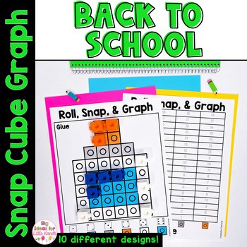 First Day of School Roll and Graph Activity Worksheets - 1st Grade Math Center