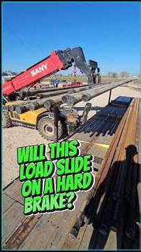 Strapping pipe so it won't slide.