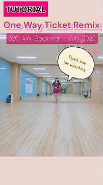 [스텝설명] One Way Ticket Remix Line Dance Tutorial #원웨이티켓 리믹스 라인댄스 #Beginner #올드팝 #linedance #오쌤라인댄스