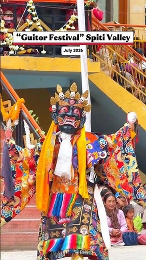 Spiti, key monastery. Guitor festival. #ytshorts #shorts