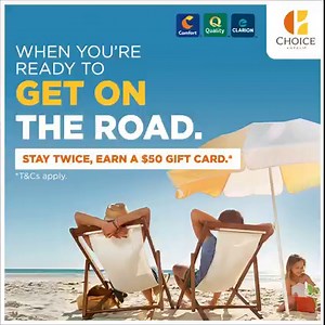 1.6K views · 44 reactions | When you’re ready to get on the road this summer, stay twice and earn a $50 gift card. Choice Hotels® is there with heightened cleaning protocols and flexible booking. T&Cs apply. | Choice Hotels | Facebook