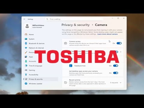 How To Fix Camera Not Working on Toshiba Laptop [Solution]