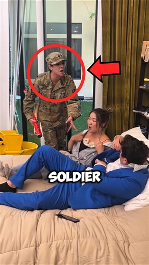 🌹 She Came Home From the Army With Flowers… Then Saw This 💔😱 #shorts