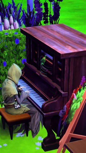 Grimm is literally the musician at my sims funeral 🫠 #icecold #grimm #sims4 #simstok