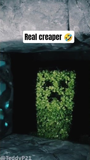 "POV: Mining in Minecraft and Creeper Explodes Suddenly! 💥⛏️"