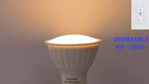 GU10 LED Bulbs,3000K Warm White,7W Spotlight Light  Dimmable