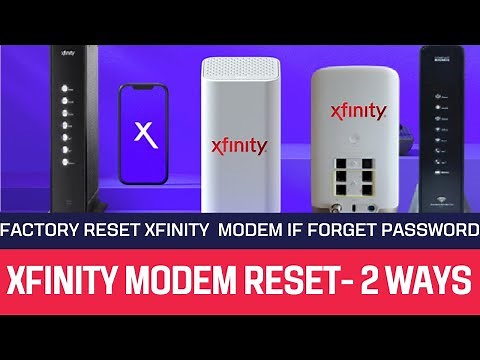 How to Factory reset Xfinity modem/Router - 2Methods