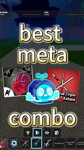 BEST META COMBO IN BLOXFRUITS🔥🔥(sanguine art & true triple katana combo) [bloxfruits] #bloxfruits