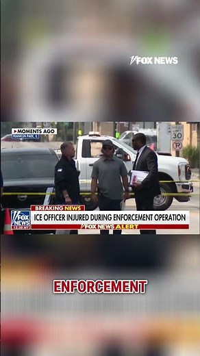 BREAKING: ICE officer seriously injured during enforcement operation #news #usa #breaking #shorts