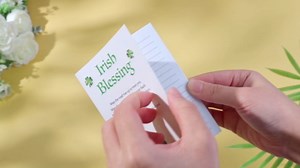 Eaasty 25 Sets St. Patrick's Day Gifts Four Leaf Clover Ballpoint Pens Irish Blessing Notebooks Saint Patricks Day Green Party Favors for Coworkers Staff Teacher Team Office Supplies